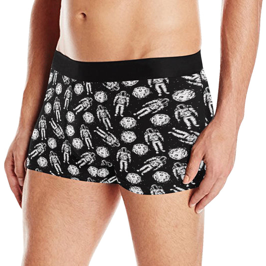 Astronaut Pattern Print Design 03 Men's Boxer Briefs