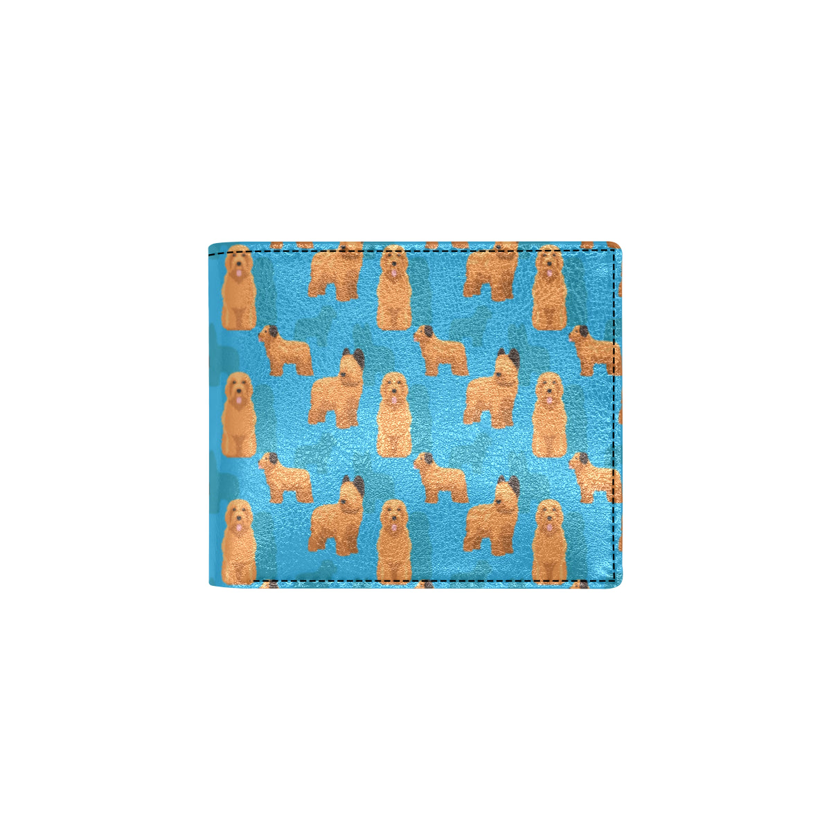 Briards Pattern Print Design 01 Men's ID Card Wallet