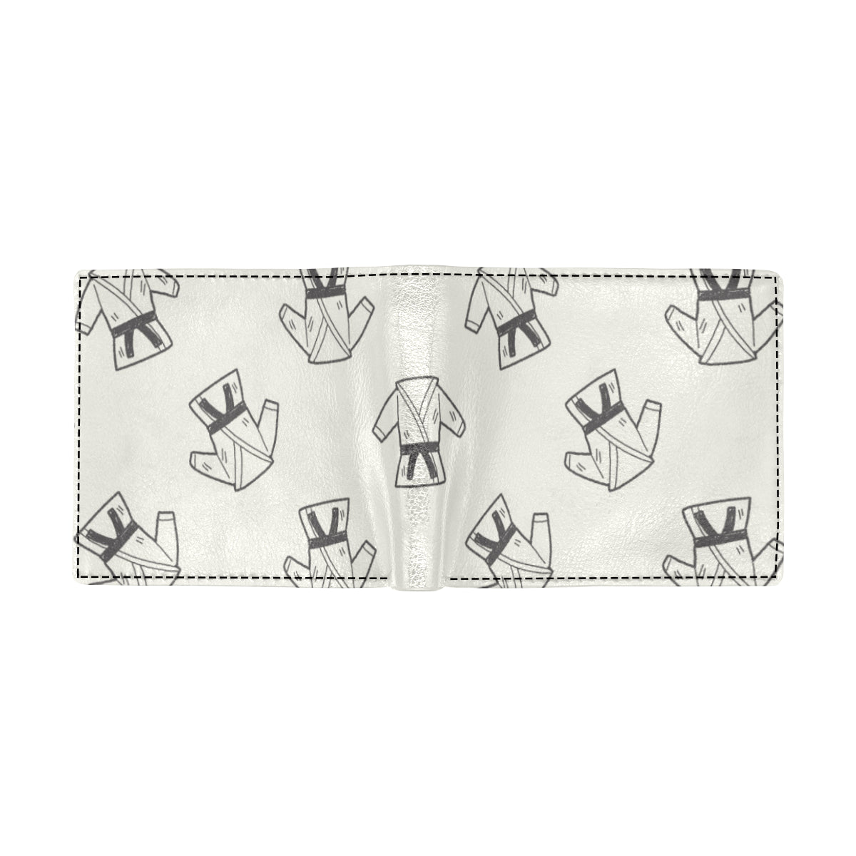 Karate Pattern Print Design 01 Men's ID Card Wallet