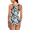 Amaryllis Pattern Print Design AL02 Women Swimsuit