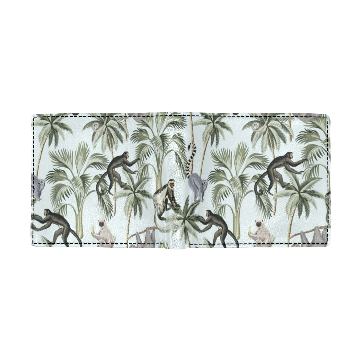 Rainforest Pattern Print Design RF04 Men's ID Card Wallet