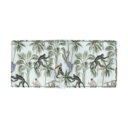Rainforest Pattern Print Design RF04 Men's ID Card Wallet