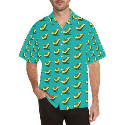 Avocado Pattern Print Design 03 Men's Hawaiian Shirt