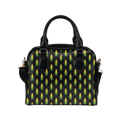 Corn Pattern Print Design 05 Shoulder Handbag