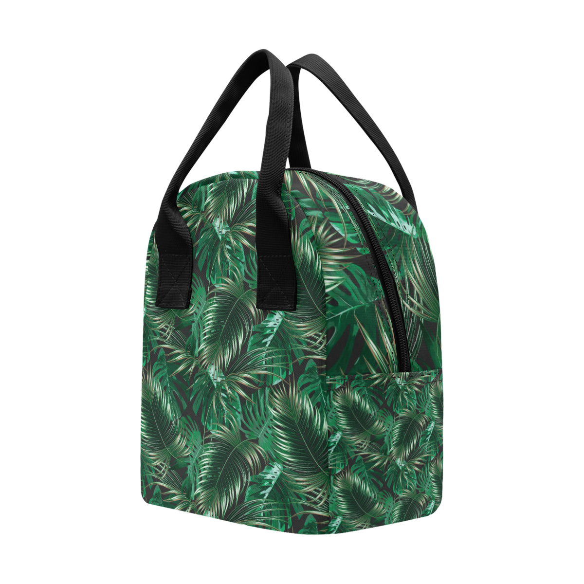 Tropical Flower Pattern Print Design TF012 Insulated Lunch Bag