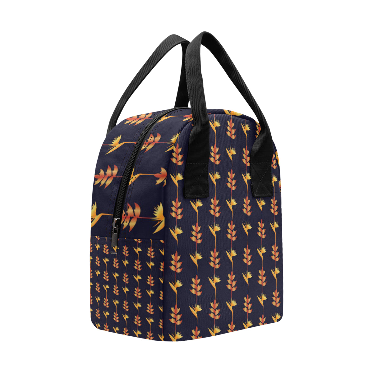 Heliconia Pattern Print Design HL06 Insulated Lunch Bag