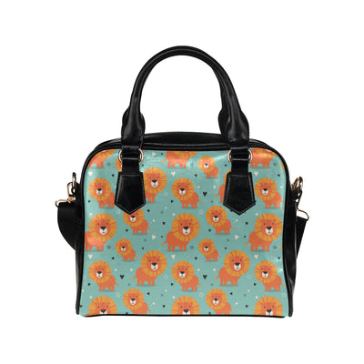 Lion Baby Pattern Print Design 03 Shoulder Handbag