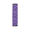 Leopard Purple Skin Print Car Seat Belt Cover