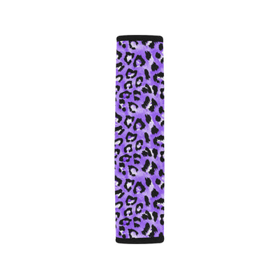 Leopard Purple Skin Print Car Seat Belt Cover