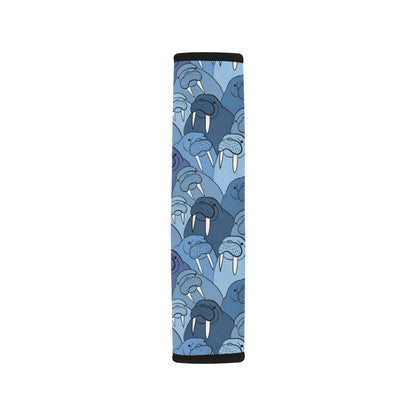 Walrus Pattern Print Design 01 Car Seat Belt Cover