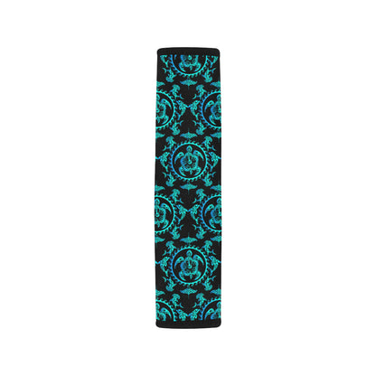 turquoise Tribal Sea Turtle Hawaiian Car Seat Belt Cover