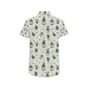 Cactus Pattern Print Design 04 Men's Short Sleeve Button Up Shirt