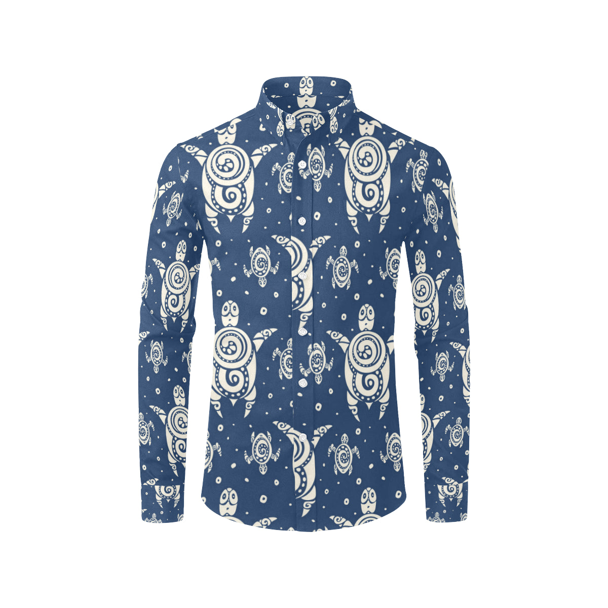 Sea Turtle Tribal Men's Long Sleeve Shirt