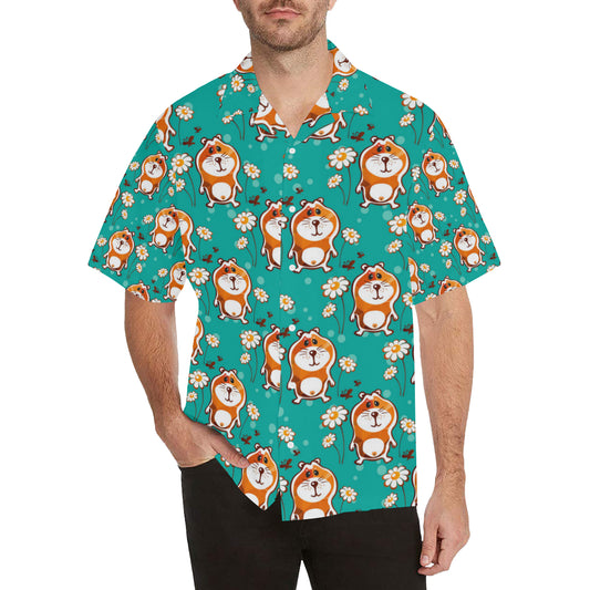 Hamster Pattern Print Design 01 Men's Hawaiian Shirt