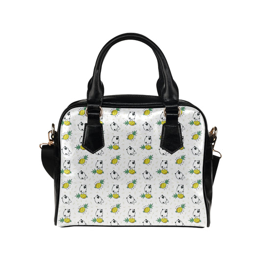 Bull Terriers Pattern Print Design 05 Shoulder Handbag