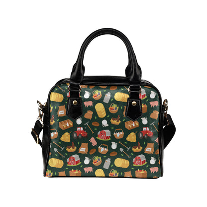 Agricultural Farm Print Design 02 Shoulder Handbag