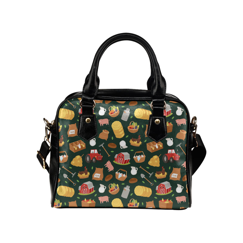 Agricultural Farm Print Design 02 Shoulder Handbag