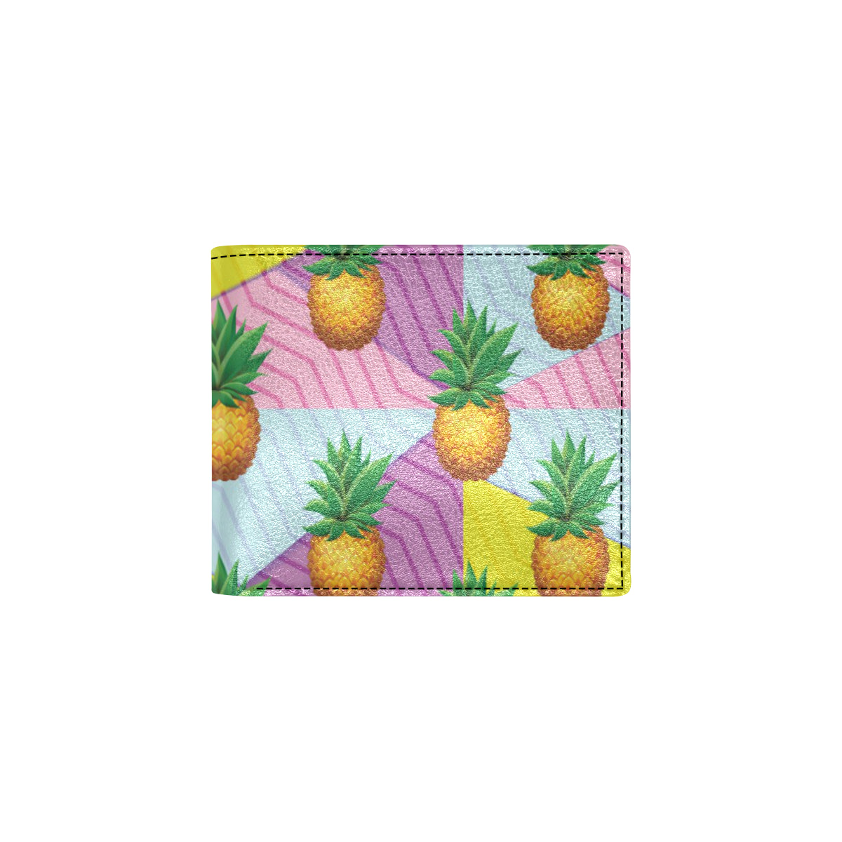 Pineapple Pattern Print Design PP05 Men's ID Card Wallet