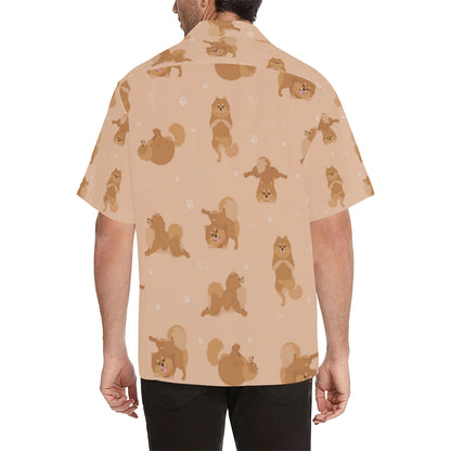 Pomeranians Pattern Print Design A06 Men's Hawaiian Shirt