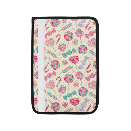 Candy Pattern Print Design CA04 Car Seat Belt Cover