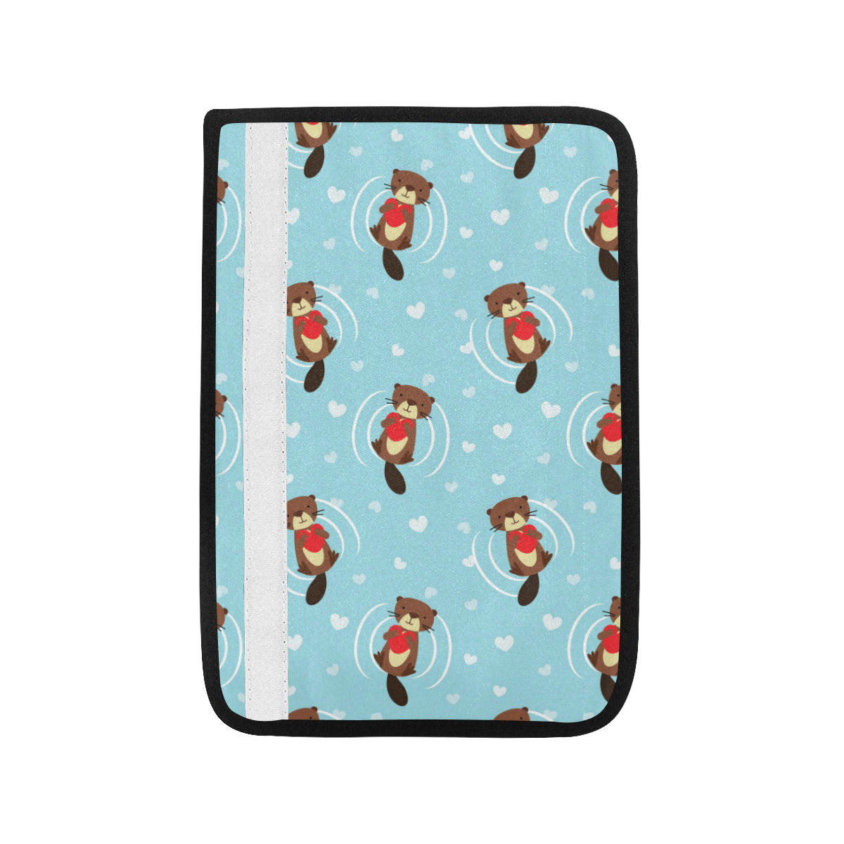 Sea Otter Cute Pattern Print Design 04 Car Seat Belt Cover