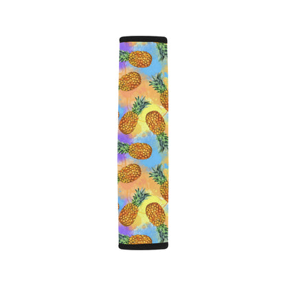 Pineapple Pattern Print Design PP09 Car Seat Belt Cover
