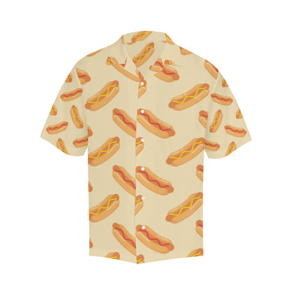 Hot Dog Pattern Print Design 05 Men's Hawaiian Shirt
