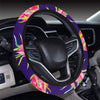 Dragonfruit Pattern Print Design DF02 Steering Wheel Cover with Elastic Edge