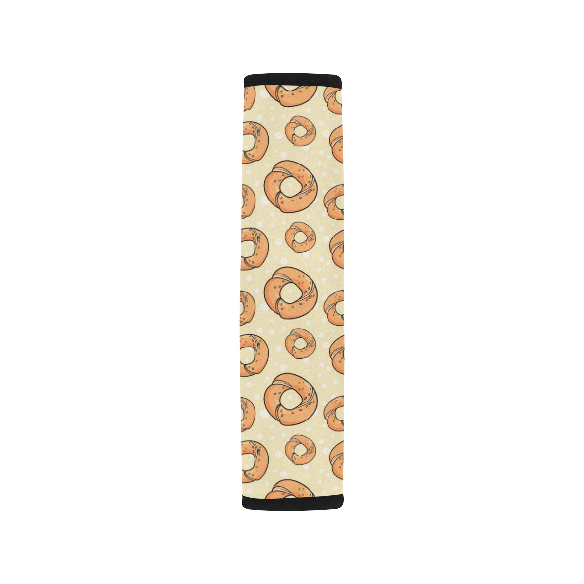 Bagel Pattern Print Design 03 Car Seat Belt Cover