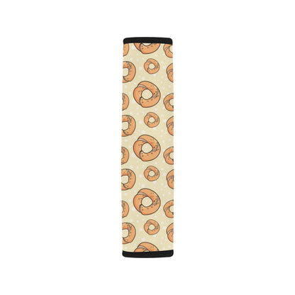 Bagel Pattern Print Design 03 Car Seat Belt Cover