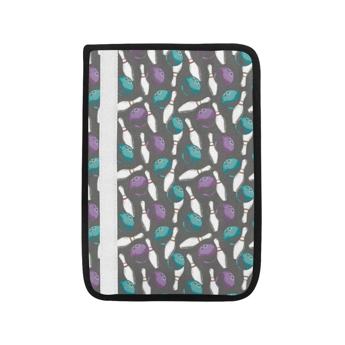 Bowling Pattern Print Design 03 Car Seat Belt Cover