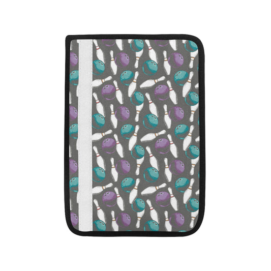 Bowling Pattern Print Design 03 Car Seat Belt Cover