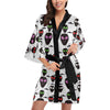 Alien Pattern Print Design 06 Women's Short Kimono