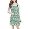 Butterfly Pattern Print Design 09 Apron with Pocket