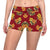 Orange Hibiscus Pattern Print Design HB026 Yoga Shorts