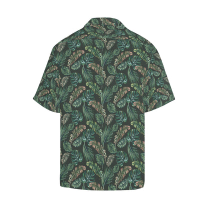 Banana Leaf Pattern Print Design 05 Men's Hawaiian Shirt