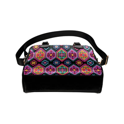 Mexican Pattern Print Design 02 Shoulder Handbag