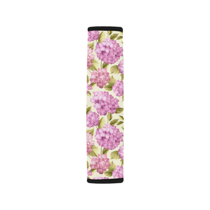 Hydrangea Pattern Print Design HD05 Car Seat Belt Cover