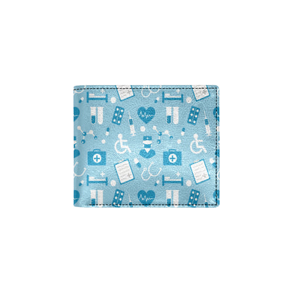 Medical Pattern Print Design 05 Men's ID Card Wallet
