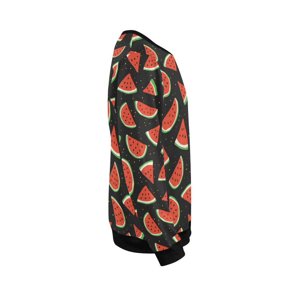 Watermelon Pattern Print Design WM09 Men Long Sleeve Sweatshirt