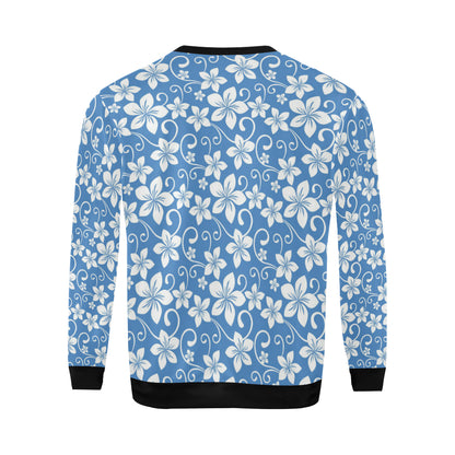 Hibiscus Pattern Print Design HB09 Men Long Sleeve Sweatshirt
