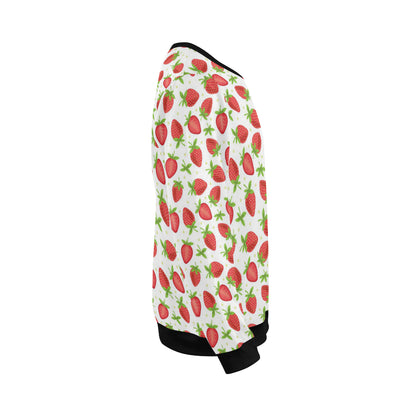 Strawberry Pattern Print Design SB07 Men Long Sleeve Sweatshirt