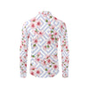 Cherry Blossom Pattern Print Design CB07 Men's Long Sleeve Shirt