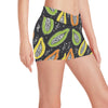 Papaya Pattern Print Design PP05 Yoga Shorts