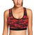 Camo Red Pattern Print Design 03 Sports Bra