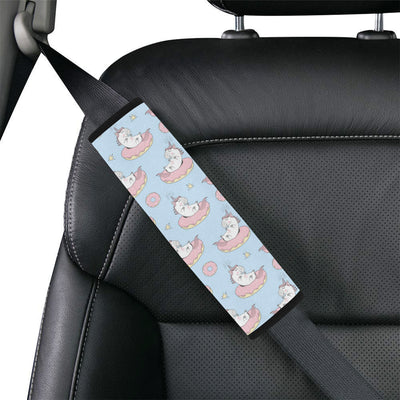 Donut Unicorn Pattern Print Design DN014 Car Seat Belt Cover