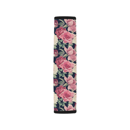 Rose Pattern Print Design RO05 Car Seat Belt Cover