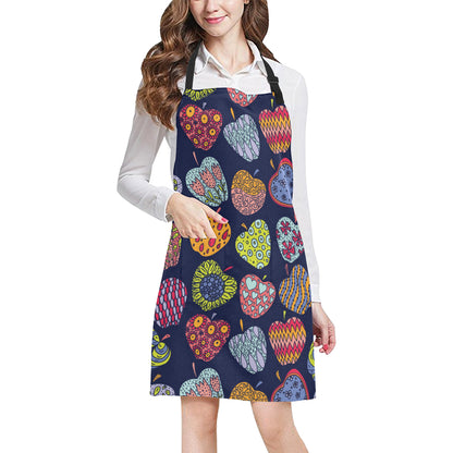 Apple Pattern Print Design AP05 Apron with Pocket