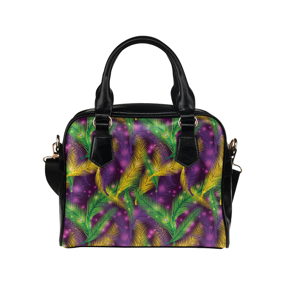 Mardi Gras Pattern Print Design 09 Shoulder Handbag