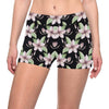 Plumeria Pattern Print Design PM02 Yoga Shorts